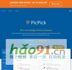 PicPick - All-in-one Graphic Design, Best Screen Capture and Recording Software, Image Editor, Color Picker, Pixel Ruler and More
