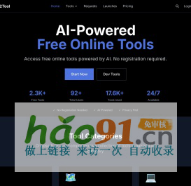 Free AI-Powered Online Tools Platform - Prompt2Tool